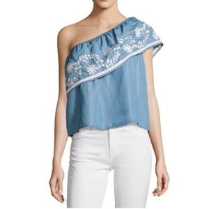 Rebecca Minkoff One Shoulder Top